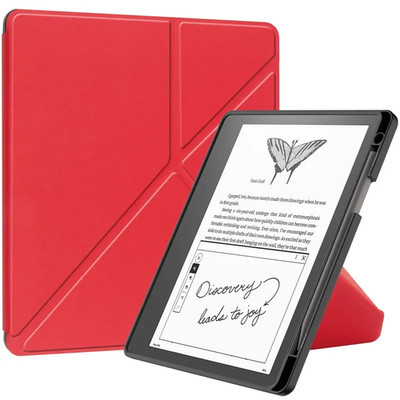 For Kindle Scribe 2024 Case 10.2 Inch PU Leather Multi-Folding Stand Smart Auto 