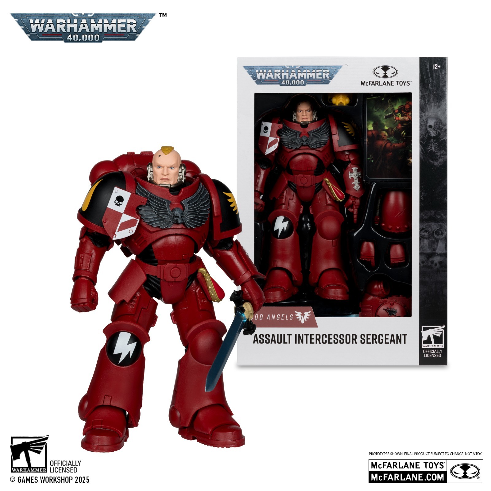 McFarlane Toys Warhammer 40,000 Assault Intercessor Sergeant Blood Angels New