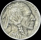 1914 Buffalo Nickel XF Full Horn