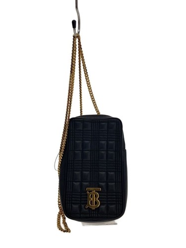 BURBERRY Shoulder Bag Leather BLK 80443021 Used