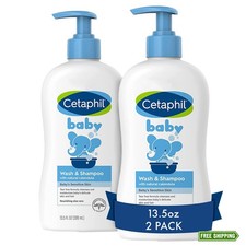 Cetaphil Baby Wash  Shampoo, 13.5oz Pack