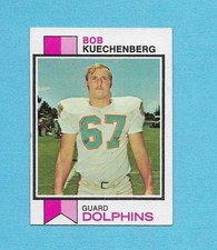 1973 Topps Football #367 Bob Kuechenberg ROOKIE card Miami Dolphins star EXMT. rookie card picture