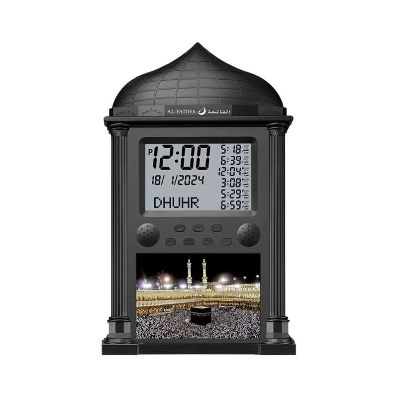 Azan Clock, Muslim Athan Wall Clock Alarm with LCD Display, Digital Azan Cloc