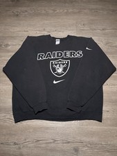 Nike Sweater Men  s Size XL 90s Oakland Raiders NFL Pro Line Swoosh Pullover L/S