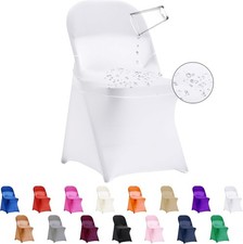 36 PCS Waterproof Stretch Spandex Folding Chair Covers Dining Room Chair