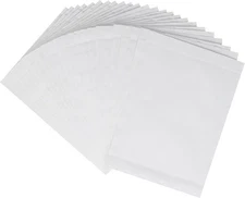 Amazon Basics Paper Shredder Sharpening and Lubricant Sheets - Pack 24, White 