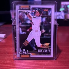 Nick Kurtz 2026 Topps (RC,SP) Rookie Companion Card #97 Oakland Athletics A’s