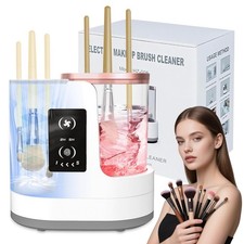 3-in-1 Electric Makeup Brush Cleaner with Dryer  Holder  Automatic USB Cleani...