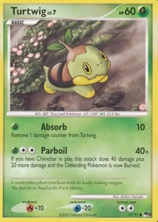 Turtwig - 17/17 - Pokemon Pop Series 9 Non-Holo Card LP