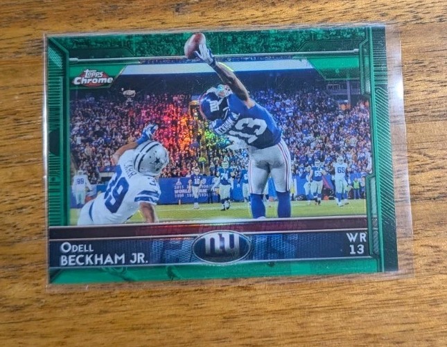 2015 Topps Chrome Odell Beckham Green Refractor #18