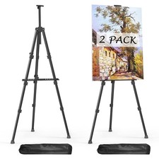Easels for Painting 35 inches W x 35 D x 63 H , black