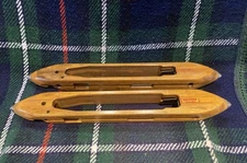 2 Reclaimed Vintage Halstead R468 5/86 Wooden Cotton Loom Flying Shuttles 49cm