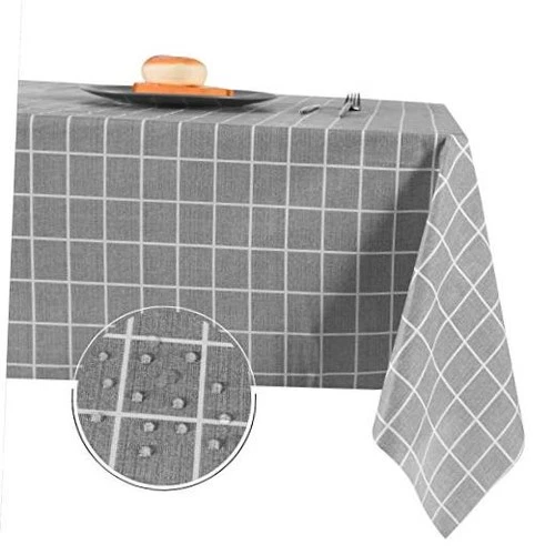 Grey PVC Table Cloth - Waterproof - Oil-Proof - 54" x 54" (Square)