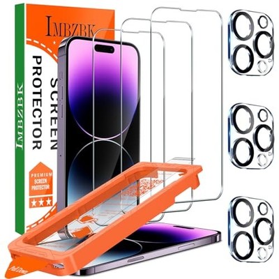 [Auto-Dust Removal] 3 Pack Screen Protector for iPhone 14 Pro Max [6.7