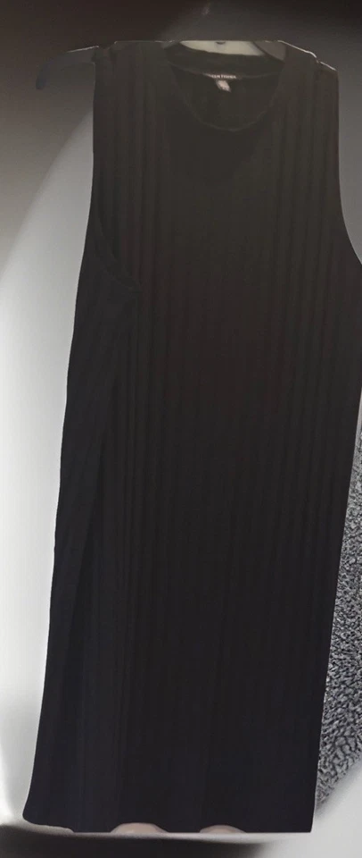Eileen Fisher black sleeveless midi sheath dress size Extra Large XL - Image 2 of 4