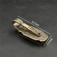 Solid Brass Pattern Belt Clip Keychains Snap Spring Hook Key Holder Gift