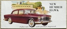 HUMBER Hawk Car Sales Brochure c1958 Ref 893/H Saloon Limousine Estate
