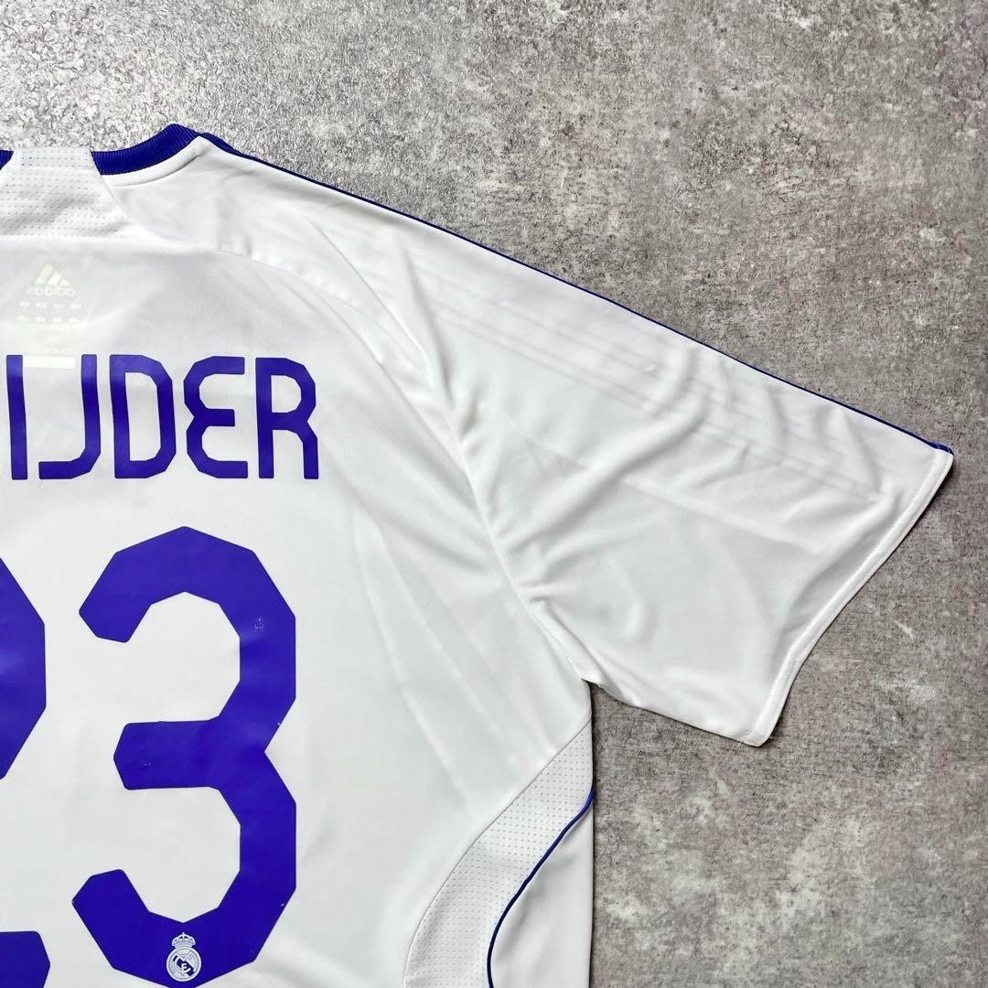  Real Madrid ユニフォーム S Sneijder #23 Real Madrid 07/08 Home Adidas Authentic Jersey M F/S