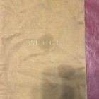 Gucci Brown Cotton Drawstring Shoe Dust Bag Pouch, Made in Italy — photo 3