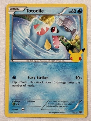 Totodile - 18/25 - McDonald's 25th Anniversary Promos (M21) Non Holo NM