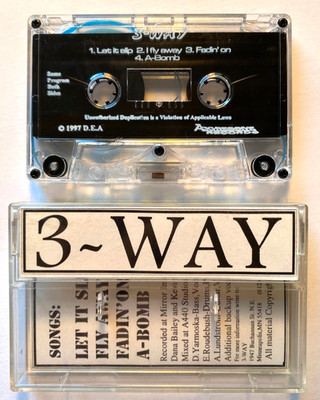 DEMO TAPE Local Mpls, MN 1997 by 3-WAY A-BOMB 4 Track S/T Cassette Private RARE