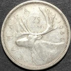 1956 CANADA 80% SILVER QUARTER COIN