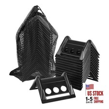 24 Pack 4" Flatbed Edge Protectors with Carrying Case, 4" Winch Ratchet Black