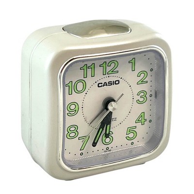 Casio TQ-142-7EF Alarm Clock Analog Japan Quartz Afterglow Tested & Working