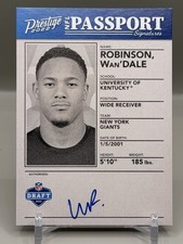 2022 Panini Prestige - Nfl Passport Signatures Wan'Dale Robinson #NPS-33 #Auto