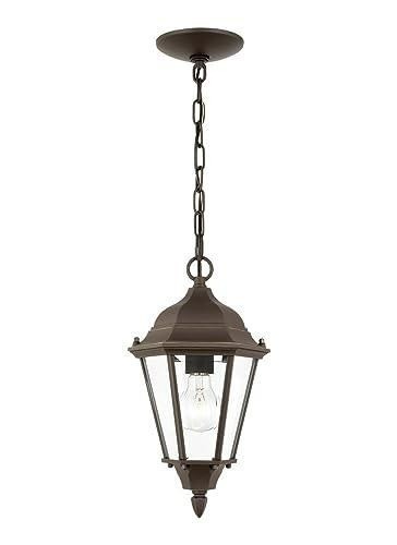 Lighting Bakersville one light outdoor pendant fixture in antique bronze