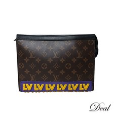 LOUIS VUITTON Pochette Voyage MM M80792 Monogram Clutch Bag Mens