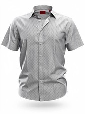 HUGO Men's Cotton Straight Fit Button up Shirt M
