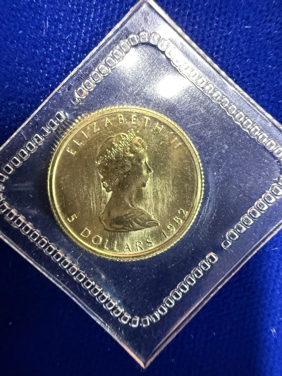 Canadian Maple Leaf Uncertified 1/10 oz Precious Metal Content per