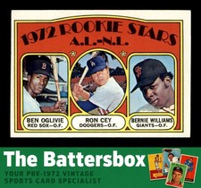 1972 Topps #761 Ben Oglivie/Ron Cey/Bernie Williams AL/NL Rookies EX+ X3731904
