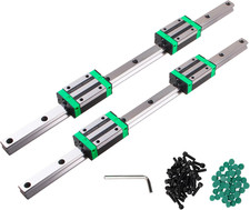 Linear Guide Rail Kit 2Pcs Hgr20-500Mm Linear Slide Rails with HGH20CA Carriage