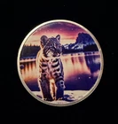 ❤️ Hayleybug 1 oz Leopard Cub .999 SILVER Colorized Round ❤️ Baby Animal Series