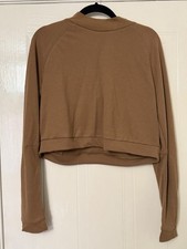 Adidas ID Cropped Long sleeve Raw Dessert Tee in size L