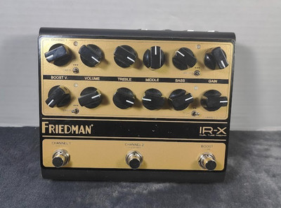 Friedman IR-X Dual Channel Tube Preamp Boost Pedal for Electric