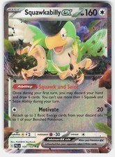Squawkabilly ex 169/193 Holo Pokemon TCG Card Double Rare SV02 Paldea Evolved NM