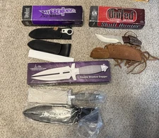 2 Hibben Knives 1 United Cutlery Knife Skull Hunter, Small Game, Shadow Dagger