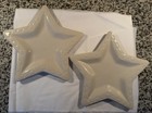 Longaberger Woven Traditions Star Ivory Plate Set of 2, New In Box — photo 1