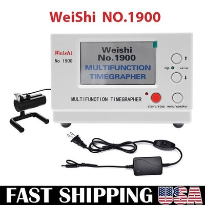 No.1900 Weishi Timegrapher Mechanical Watch Timing Machine Multifunction US Plug