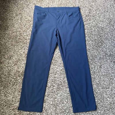 Penguin Sport 5 Pocket Tech Golf Pants Mens 36x30 Insignia Navy Blue, New