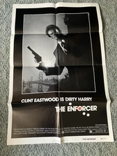 THE ENFORCER/DIRTY HARRY original 1977 27x41 movie poster With Lobby Cards