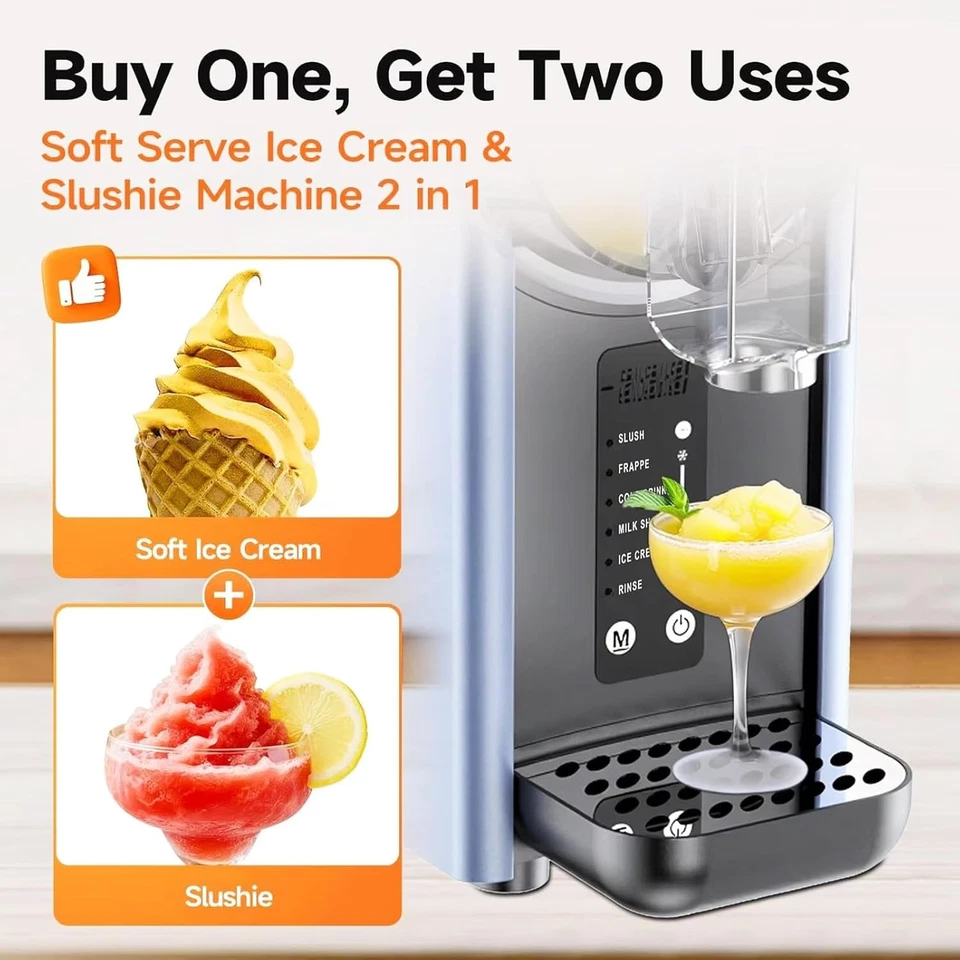 Professional Ice Making Slush Machine Frozen Drink Slushy Machine Slush Juice - image 3 of 4