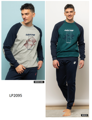 Pigiama Tuta Lotto Cotone Uomo PIGIAMA UOMO LOTTO LUNGO