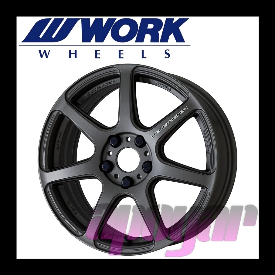 WORK EMOTION T7R WHEEL (1pcs) 17 inch 7.0J 53 100 5H Matte Carbon