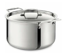 All-Clad SD55508 D5 Polished  5-Ply 8-qt Stock Pot w/lid