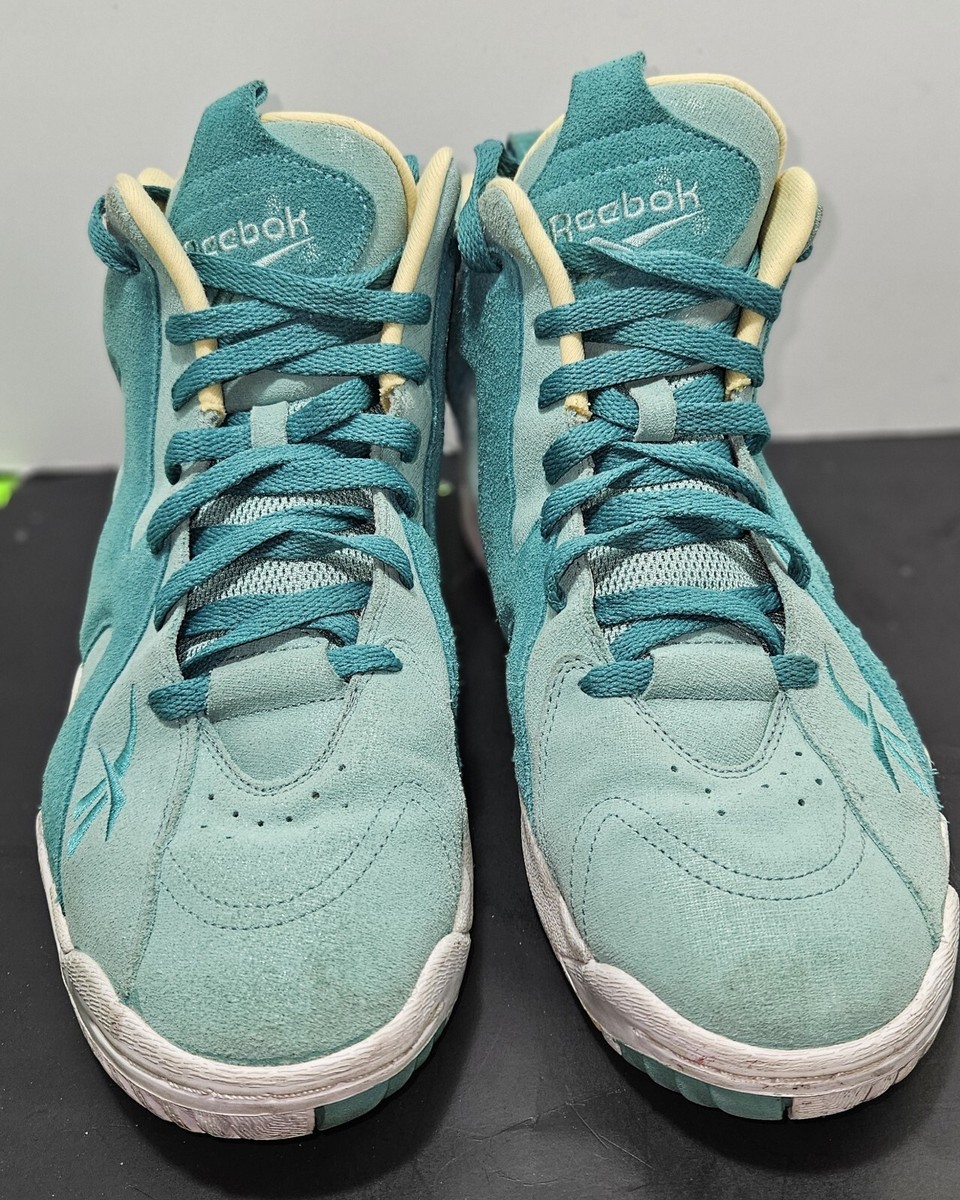 REEBOK KAMIKASE LI TEAL MAN SUEDE SNEAKERS SHOES SIZE 10.5  display picture 1