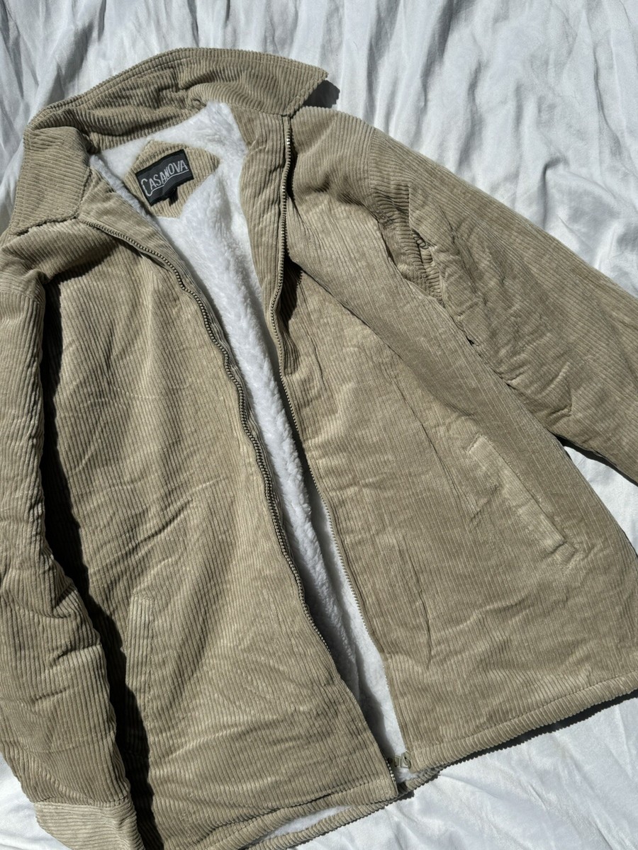 VINTAGE-CasaNova Beige Coat/Jacket with fur Good Quality for Cheap